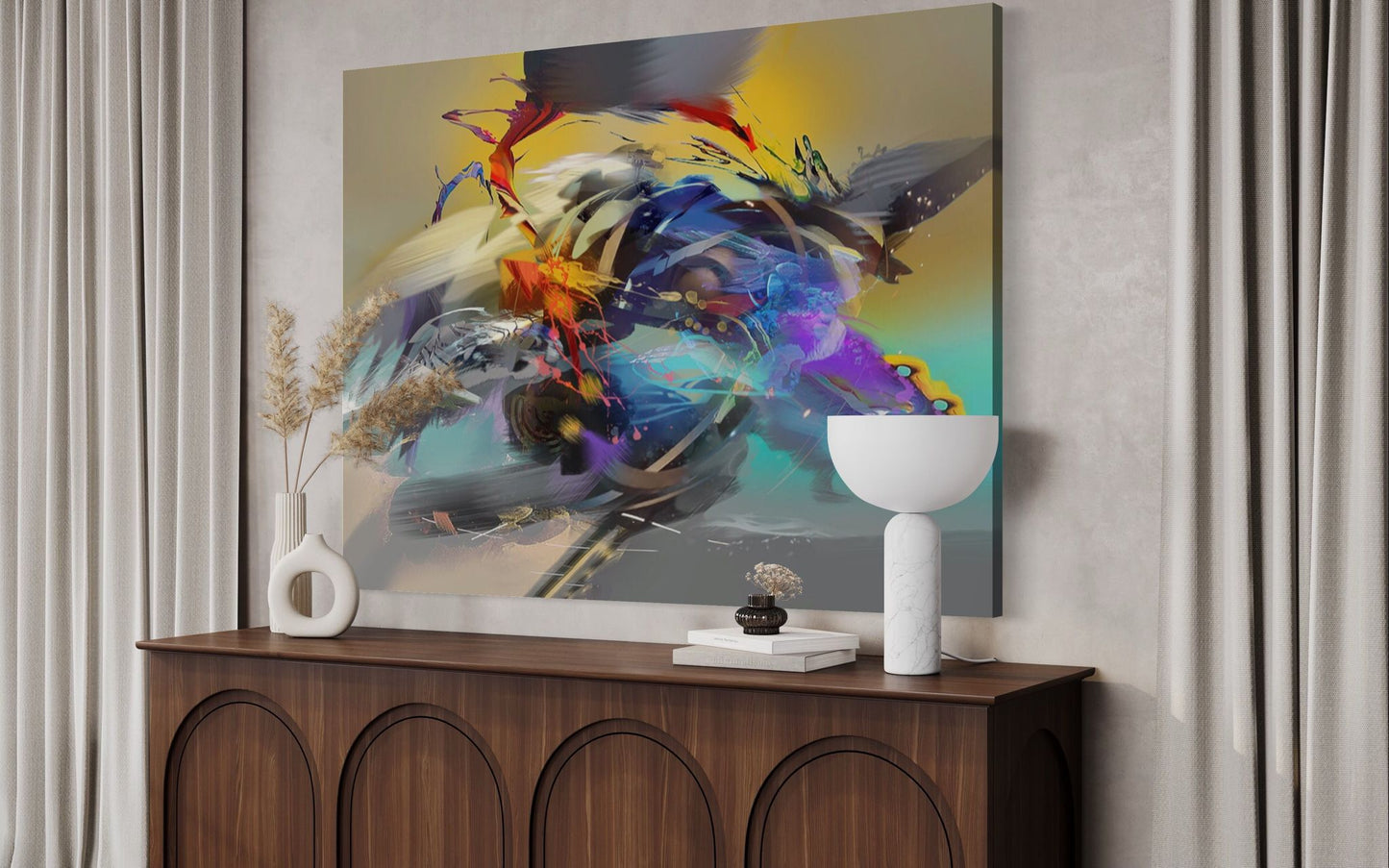 Espitia Fine Art - Acrylic Painting - Abstract Painting - ANDROMEDA - 79in x 59in | 200cm x 150cm - 3