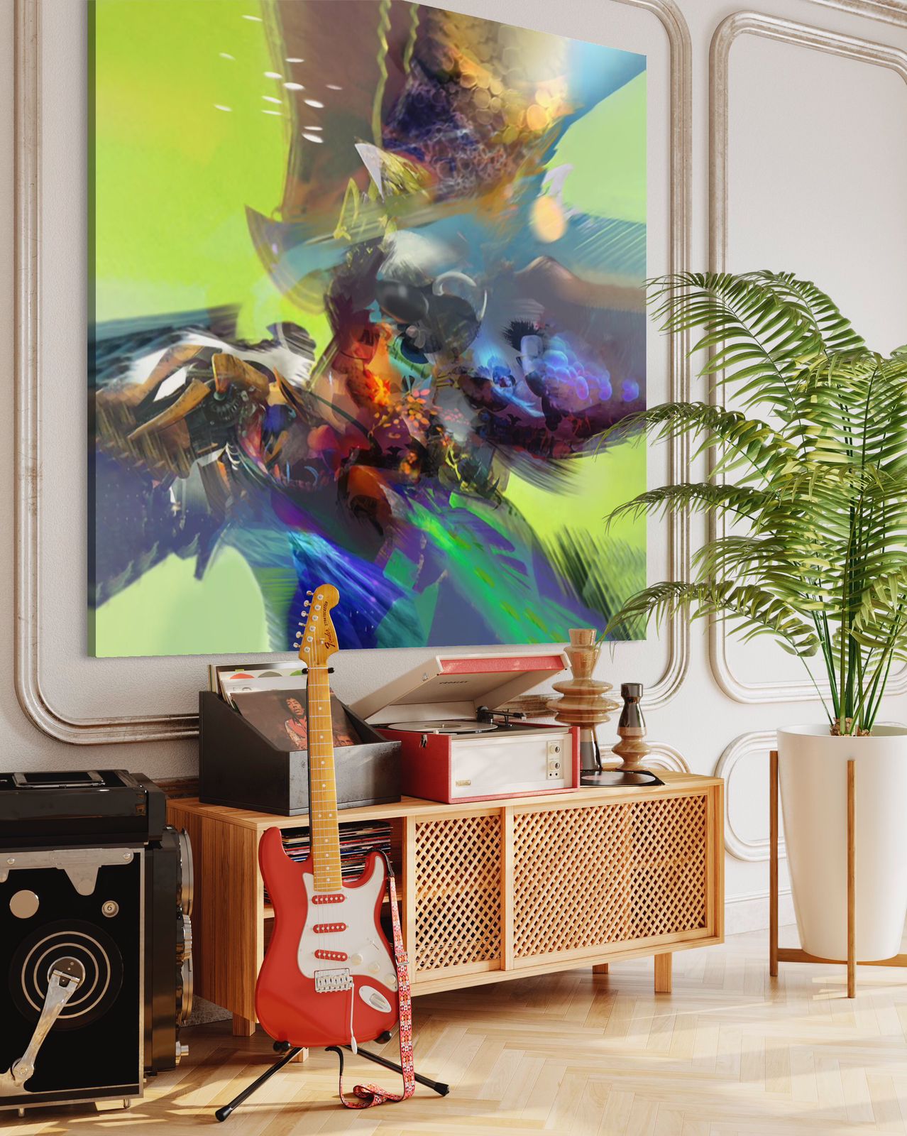 Espitia Fine Art - Acrylic Painting - Abstract Painting - ARTEMISA - 59in x 59in | 150cm x 150cm - 3