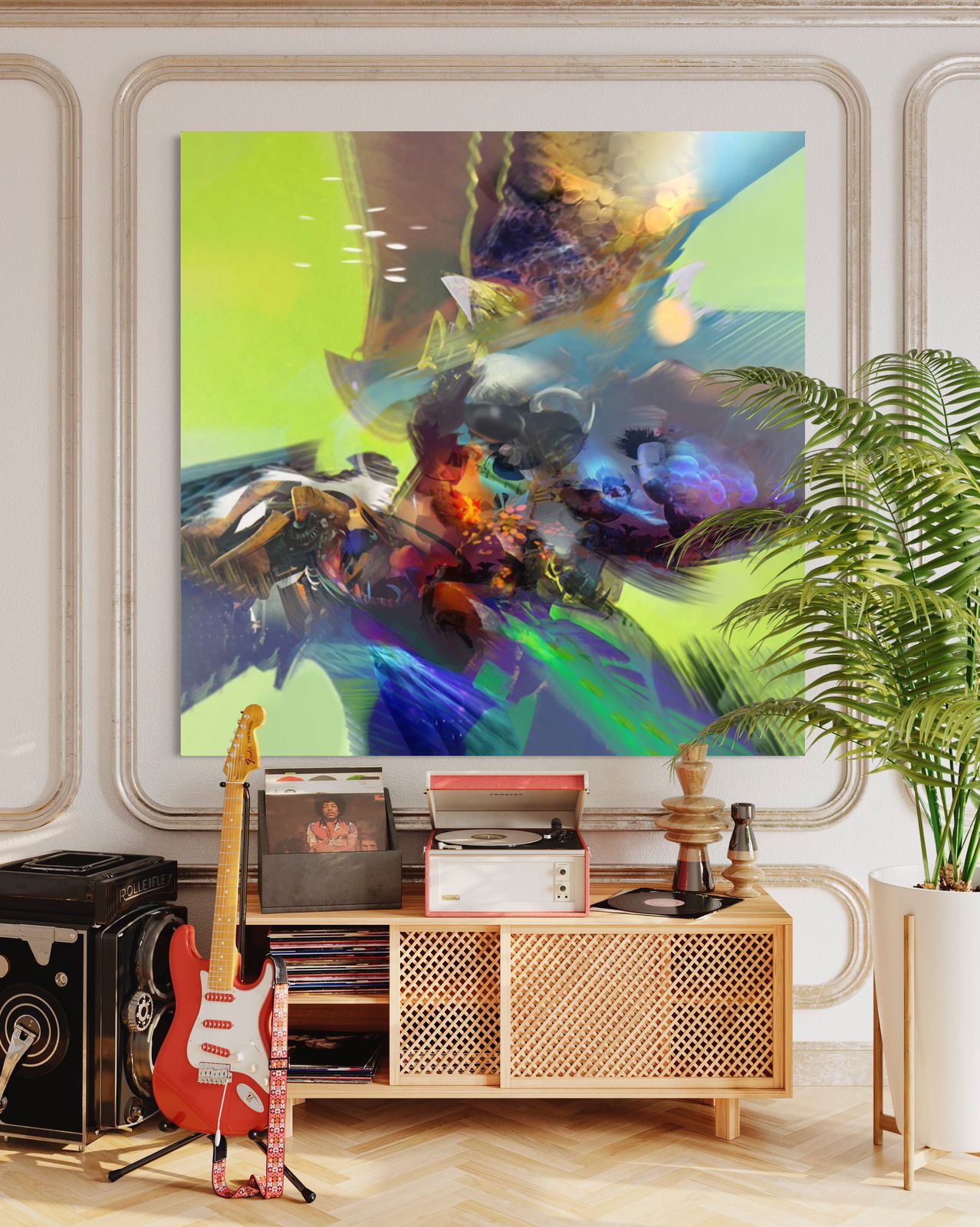 Espitia Fine Art - Acrylic Painting - Abstract Painting - ARTEMISA - 59in x 59in | 150cm x 150cm - 2