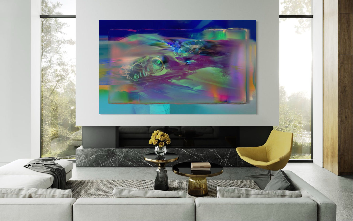 Espitia Fine Art - Acrylic Painting - Abstract Painting - COCOON - 98in x 59in | 250cm x 150cm - 2