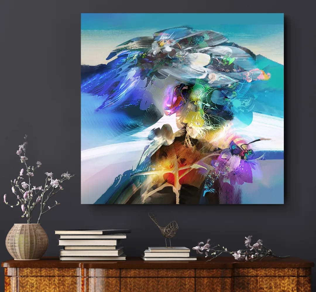 Espitia Fine Art - Acrylic Painting - Abstract Painting - CRONOS - 59in x 59in | 150cm x 150cm - 2