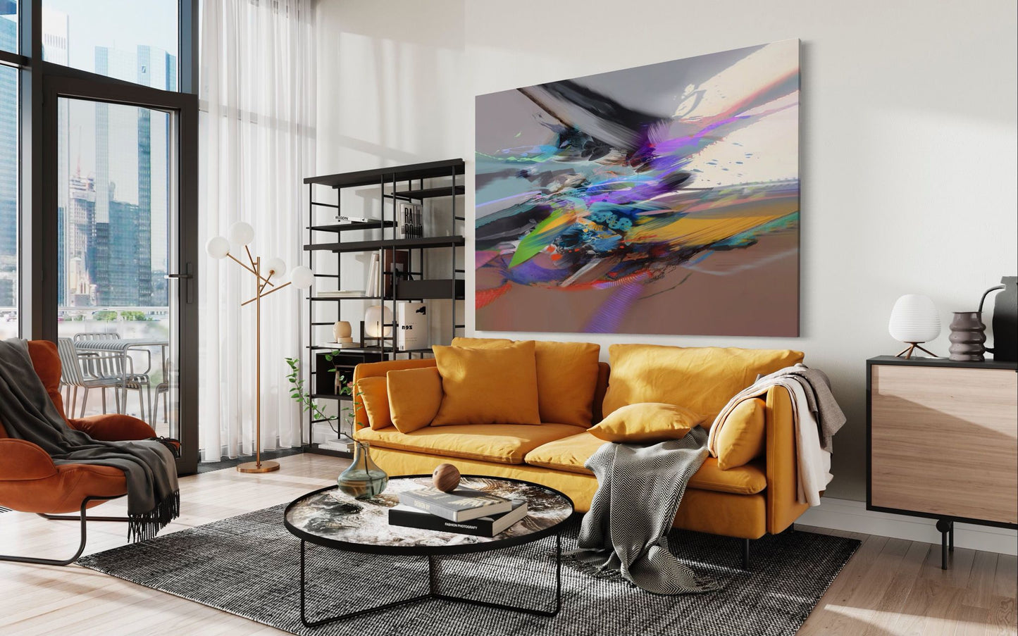 Espitia Fine Art - Acrylic Painting - Abstract Painting - HOMERO - 79in x 59in | 200cm x 150cm - 2