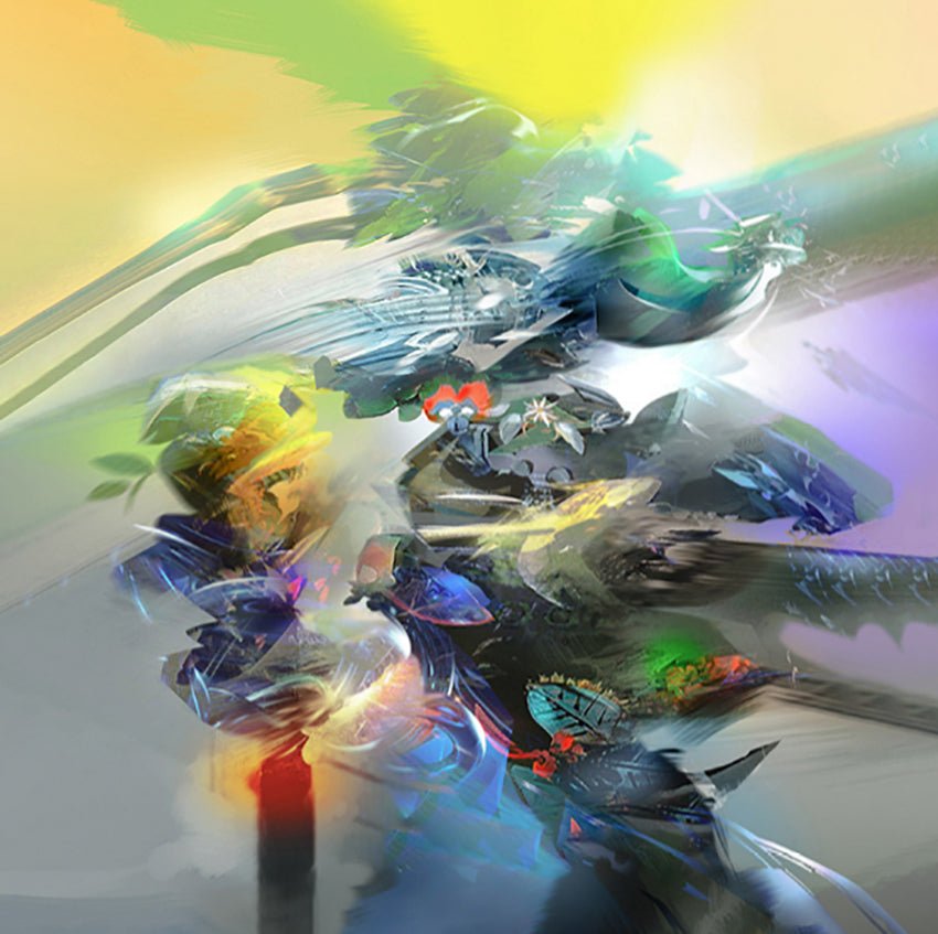 Espitia Fine Art - Acrylic Painting - Abstract Painting - MARGARITA - 59in x 59in | 150cm x 150cm - 4