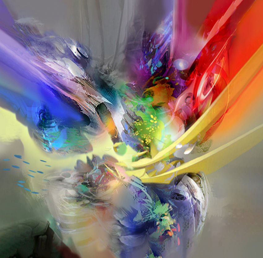 Espitia Fine Art - Limited Edition Original Painting - Abstract Painting - ALEGRIA - 59in x 59in | 150cm x 150cm - 1