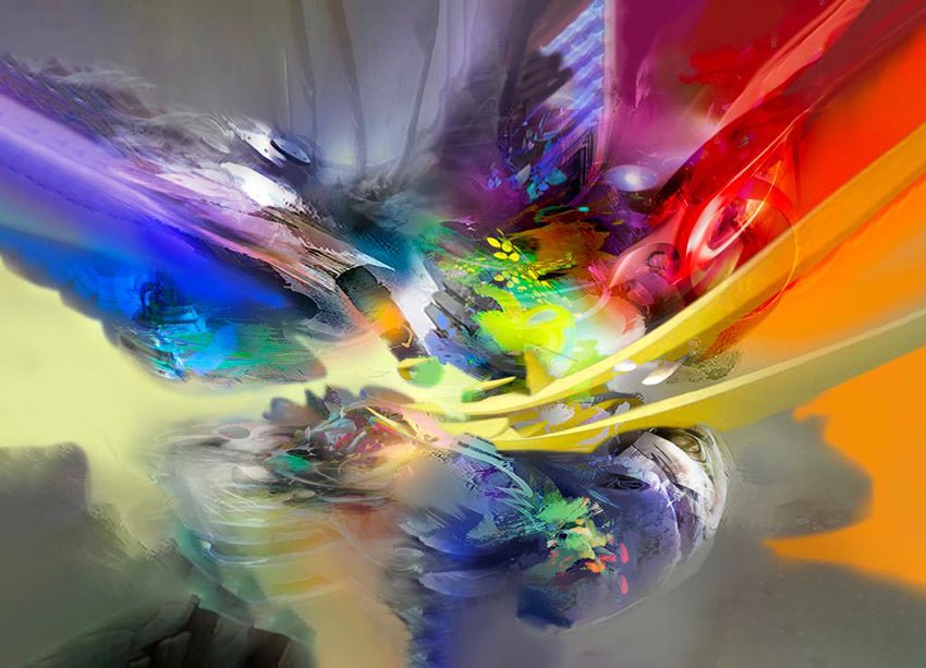Espitia Fine Art - Limited Edition Original Painting - Abstract Painting - ALEGRIA - 79in x 59in | 200cm x 150cm - 3
