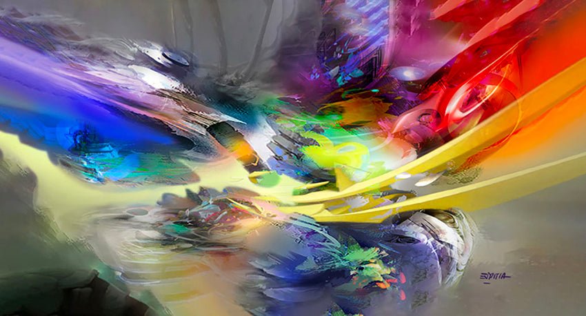 Espitia Fine Art - Limited Edition Original Painting - Abstract Painting - ALEGRIA - 98in x 59in | 250cm x 150cm - 8