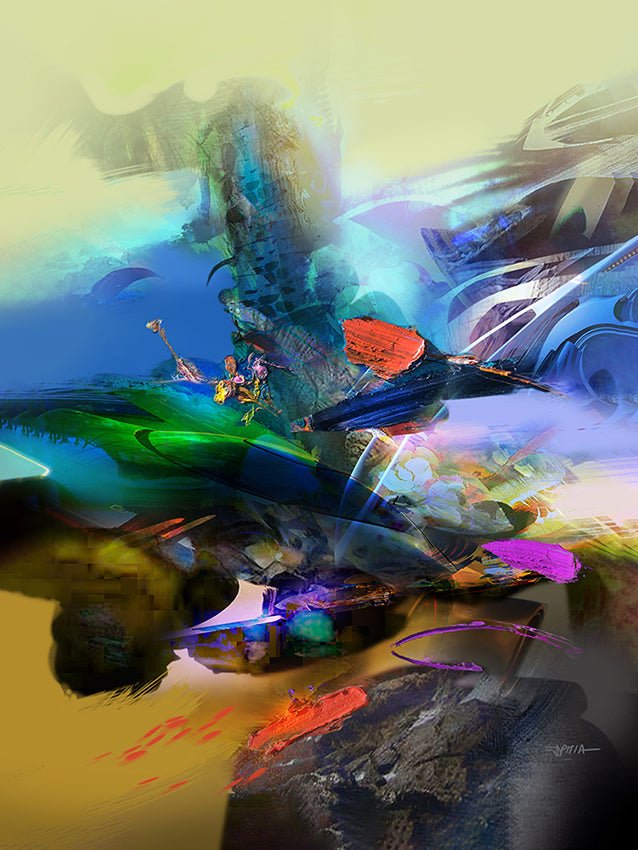 Espitia Fine Art - Acrylic Painting - Abstract Painting - CARIBU - 59in x 79in | 150cm x 200cm - 1