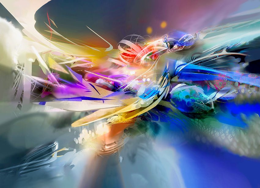 Espitia Fine Art - Acrylic Painting - Abstract Painting - SINFONIA BLUE - 79in x 59in | 200cm x 150cm - 4