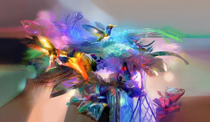 Espitia Fine Art - Acrylic Painting - Nature Painting - CELESTE - 98in x 59in | 250cm x 150cm - 5