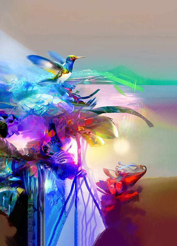 Espitia Fine Art - Acrylic Painting - Nature Painting - CELESTE - 39.3in x 59in | 100cm x 150cm - 1