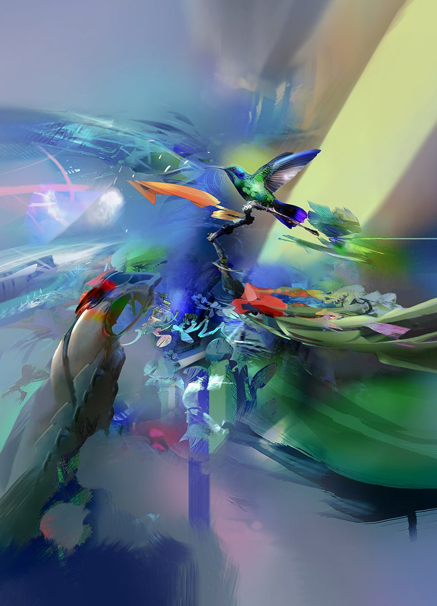 Espitia Fine Art - Limited Edition Original Painting - Nature Painting - ESMERALDA - 59in x 79in | 150cm x 200cm - 1