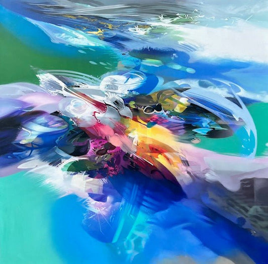 Espitia Fine Art - Acrylic Painting - Abstract Painting - ZEUS - 59in x 59in | 150cm x 150cm - 1