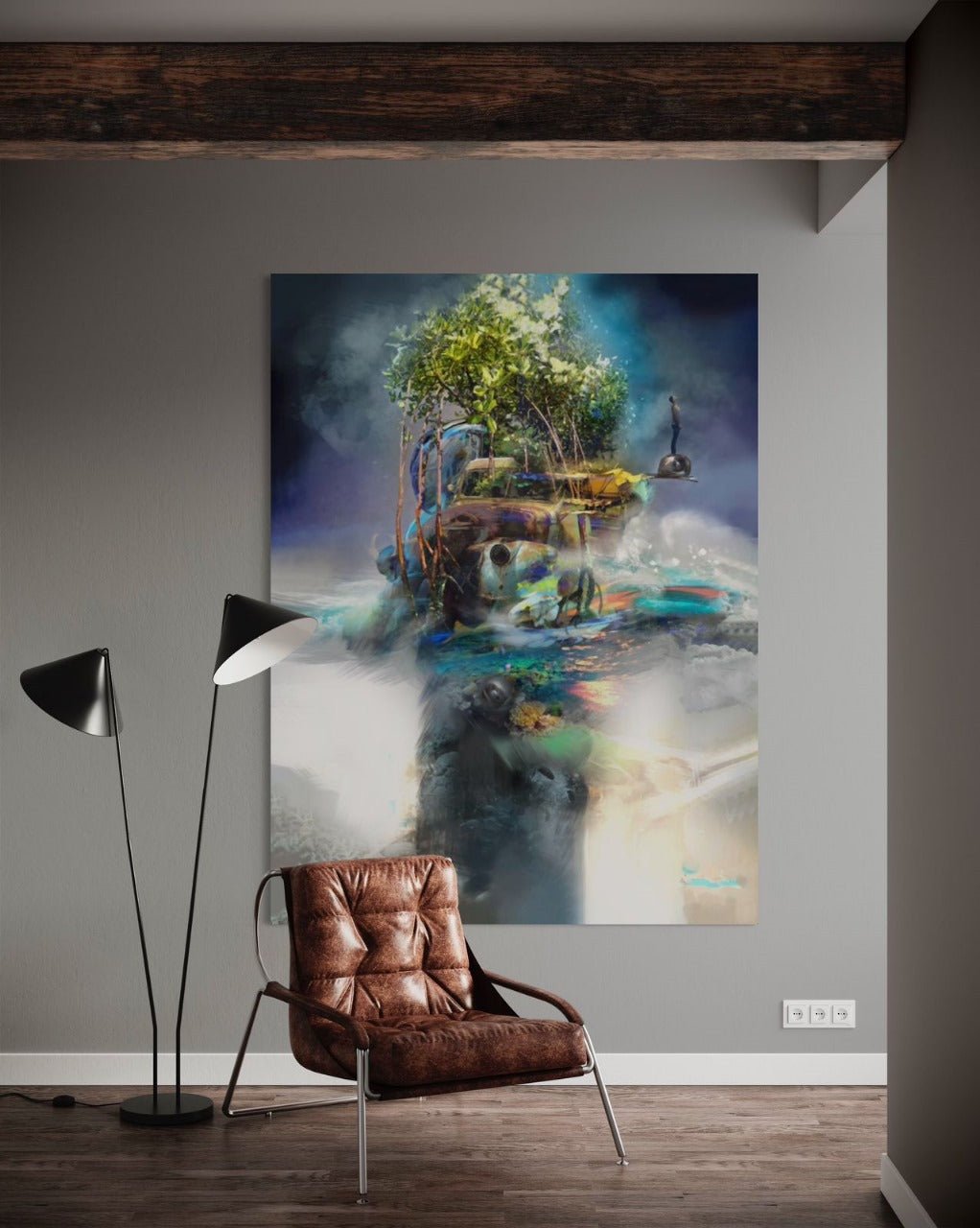 Espitia Fine Art - Acrylic Painting - Classic Truck Painting - EXPLORER - 59in x 79in | 150cm x 200cm - 2