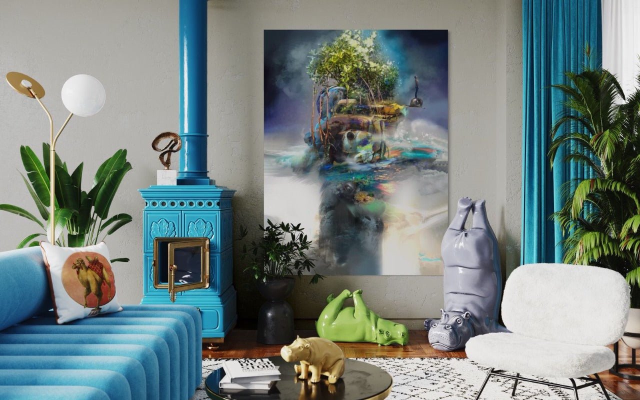 Espitia Fine Art - Acrylic Painting - Classic Truck Painting - EXPLORER - 59in x 79in | 150cm x 200cm - 3