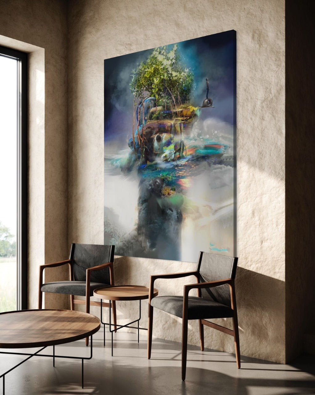 Espitia Fine Art - Acrylic Painting - Classic Truck Painting - EXPLORER - 59in x 79in | 150cm x 200cm - 5