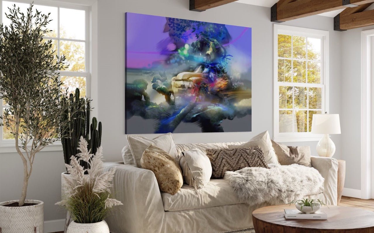 Espitia Fine Art - Acrylic Painting - Classic Truck Painting - NEBULA - 79in x 59in | 200cm x 150cm - 3