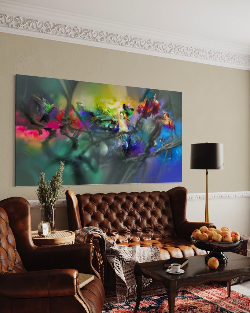 Espitia Fine Art - Acrylic Painting - Nature Painting - ARMONIA - 92.52in x 51.18in | 235cm x 130cm - 3
