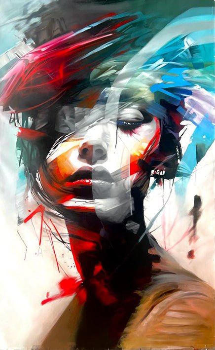 Espitia Fine Art - Limited Edition Original Painting - Woman Painting - CAUTIVA - 59in x 94.5in | 150cm x 240cm - 1
