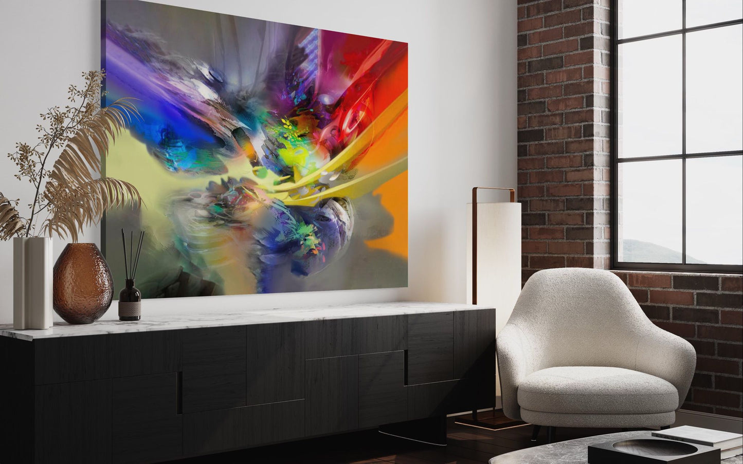 Espitia Fine Art - Limited Edition Original Painting - Abstract Painting - ALEGRIA - 79in x 59in | 200cm x 150cm - 4