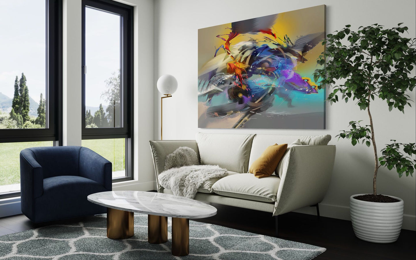 Espitia Fine Art - Acrylic Painting - Abstract Painting - ANDROMEDA - 79in x 59in | 200cm x 150cm - 2