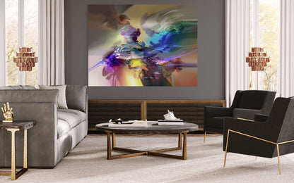 Espitia Fine Art - Acrylic Painting - Abstract Painting - ELECTRA - 59in x 59in | 150cm x 150cm - 6