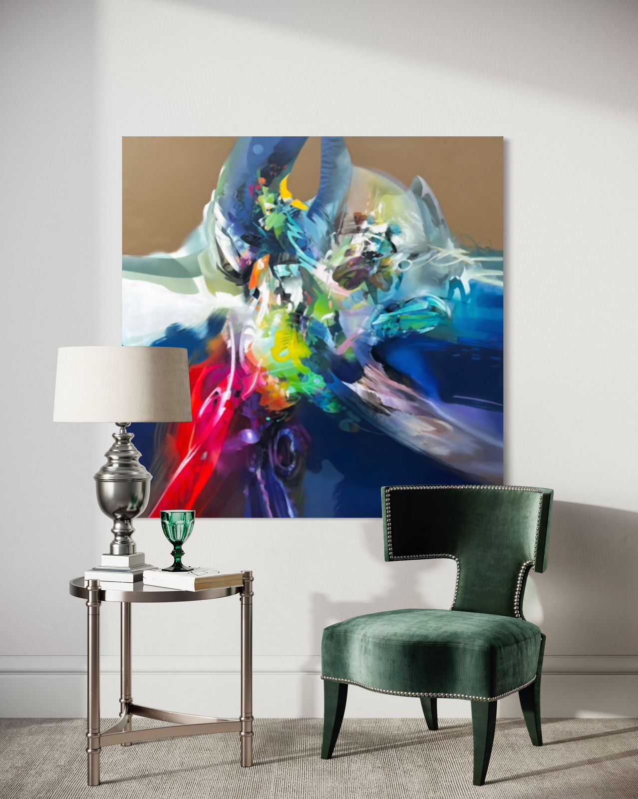 Espitia Fine Art - Acrylic Painting - Abstract Painting - ORION - 59in X 59in | 150cm x 150cm - 6