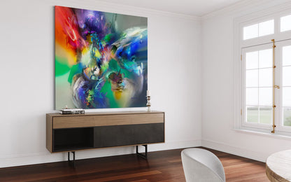 Espitia Fine Art - Acrylic Painting - Abstract Painting - TRITON - 59in x 59in | 150cm x 150cm - 3