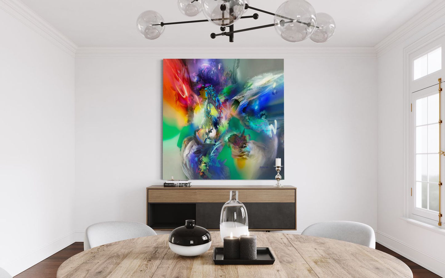 Espitia Fine Art - Acrylic Painting - Abstract Painting - TRITON - 59in x 59in | 150cm x 150cm - 2