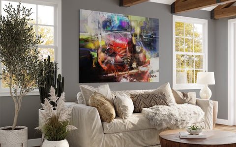 Espitia Fine Art - Acrylic Painting - Classic Truck Painting - RODEO - 79in x 59in | 200cm x 150cm - 4