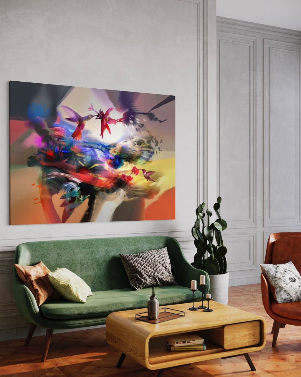 Espitia Fine Art - Acrylic Painting - Nature Painting - AURORA - 79in x 59in | 200cm x 150cm - 4