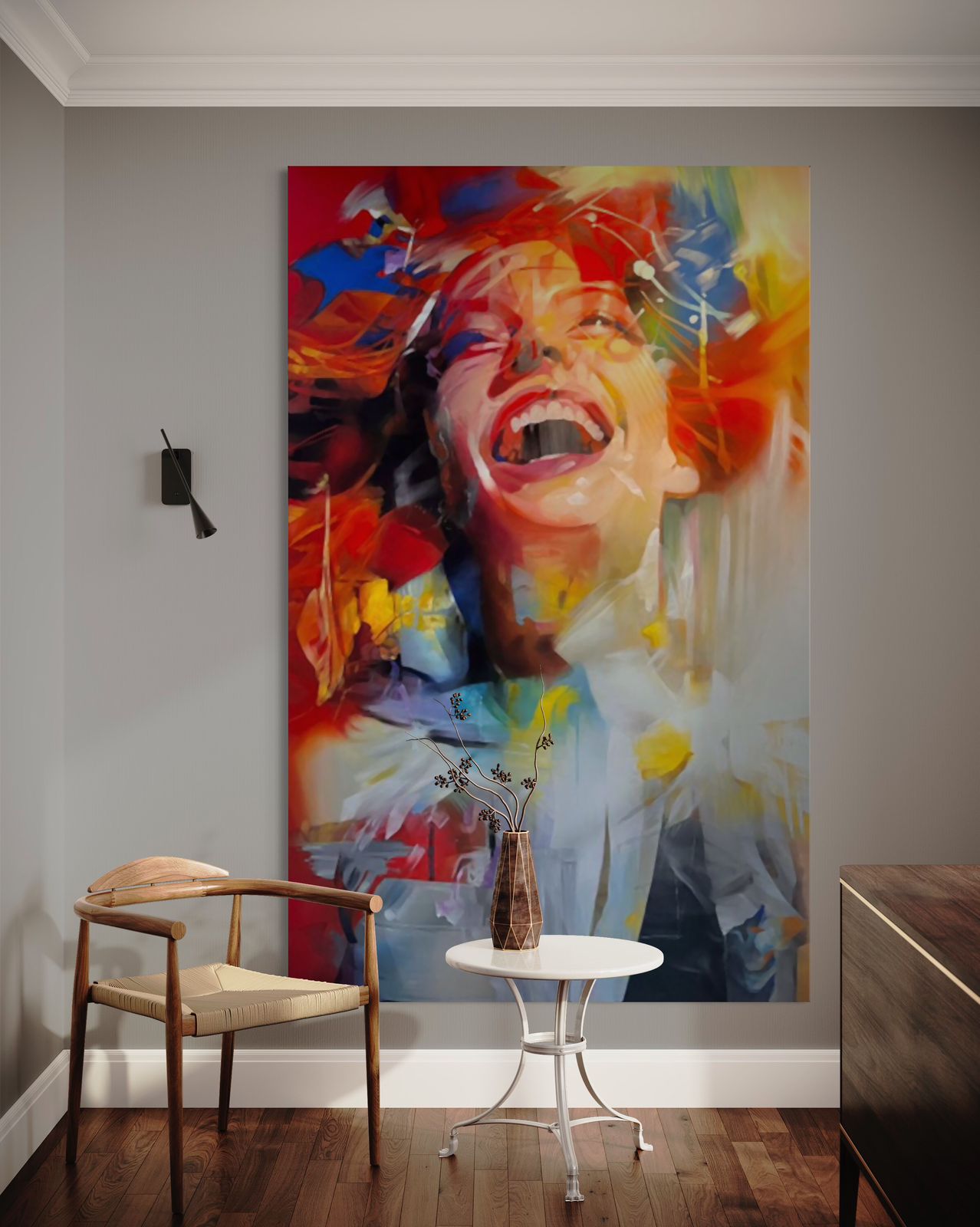 Espitia Fine Art - Limited Edition Original Painting - Woman Painting - ENCUENTRO - 59in x 94.5in | 150cm x 240cm - 3